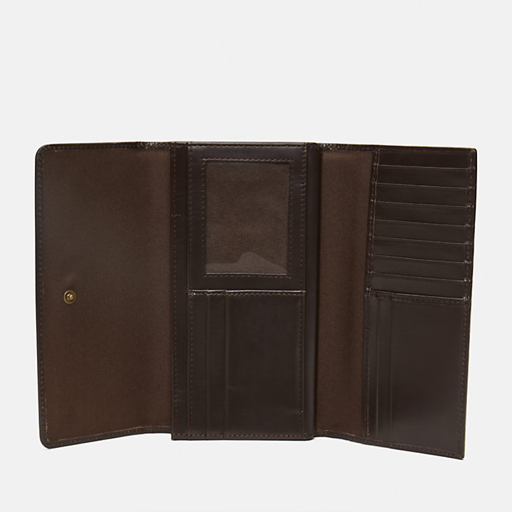 Carrigan Leather Money Manager Wallet for Women in Brown-
