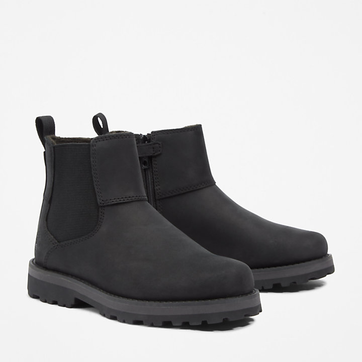 Courma Kid's Chelsea Boot for Junior in Black-