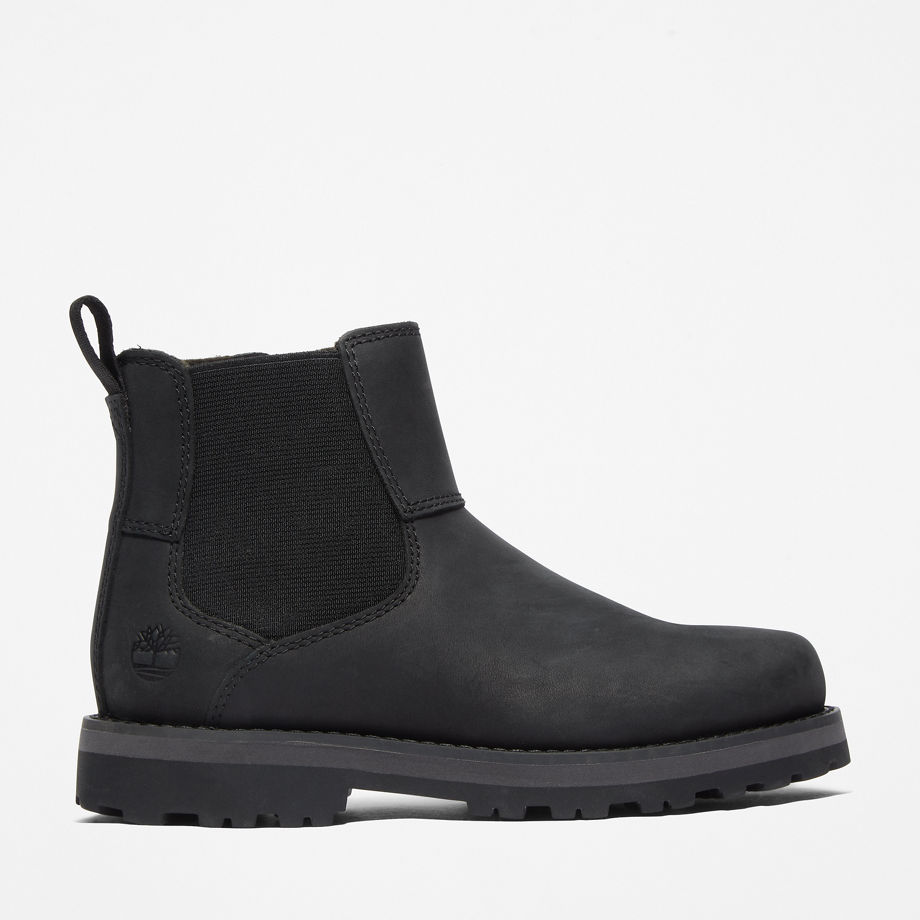 Timberland Courma Kid’s Chelsea Boot For Junior In Black Black Kids, Size 4