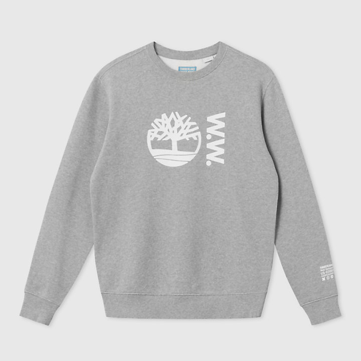 Timberland® x WoodWood Crew Sweatshirt for Men in Grey-