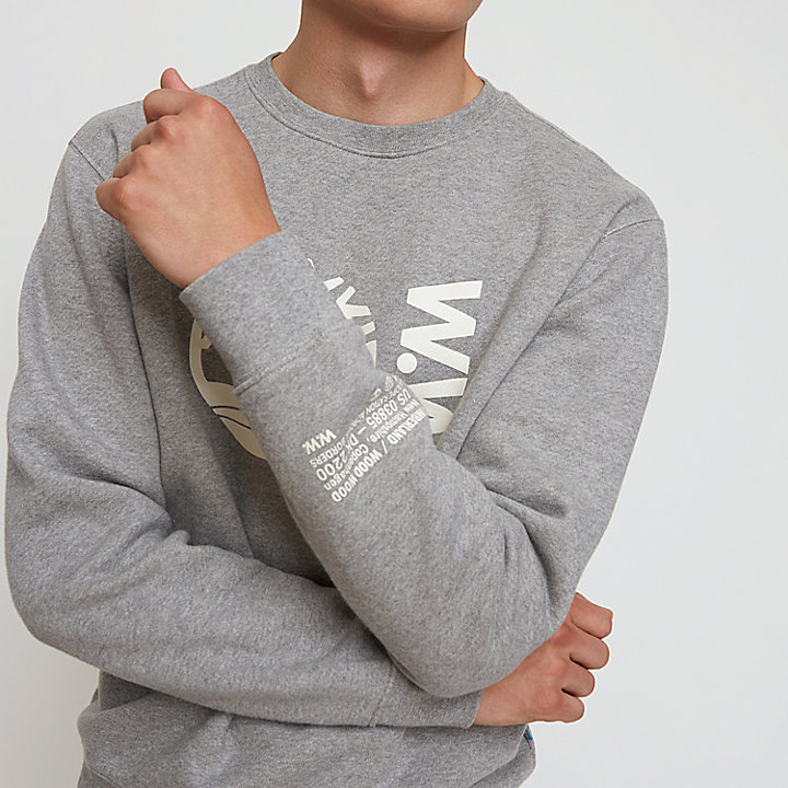 Timberland® x WoodWood Crew Sweatshirt for Men in Grey
