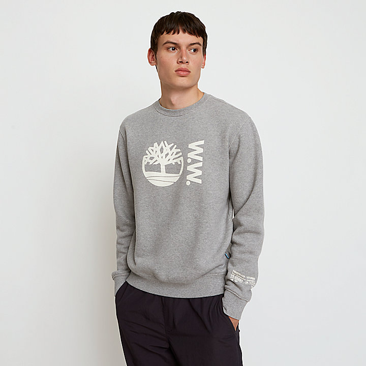 Timberland® x WoodWood Crew Sweatshirt for Men in Grey
