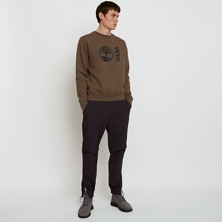 Timberland® x WoodWood Crew Sweatshirt for Men in Grey-