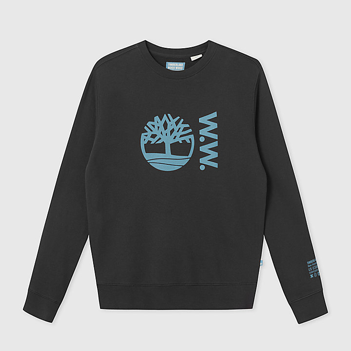 Timberland® x WoodWood Crew Sweatshirt for Men in Black