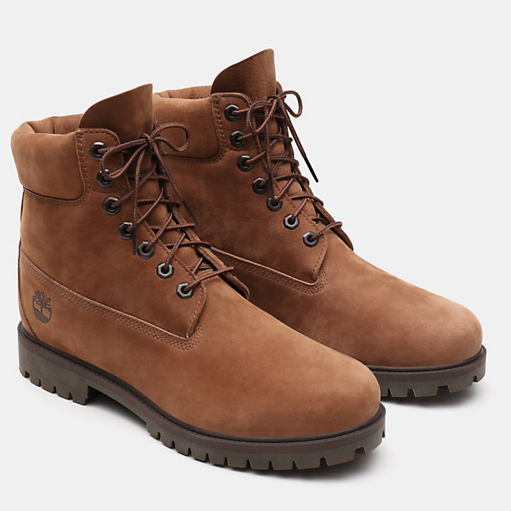 Premium 6 Inch Heritage Boot for Men in Brown-