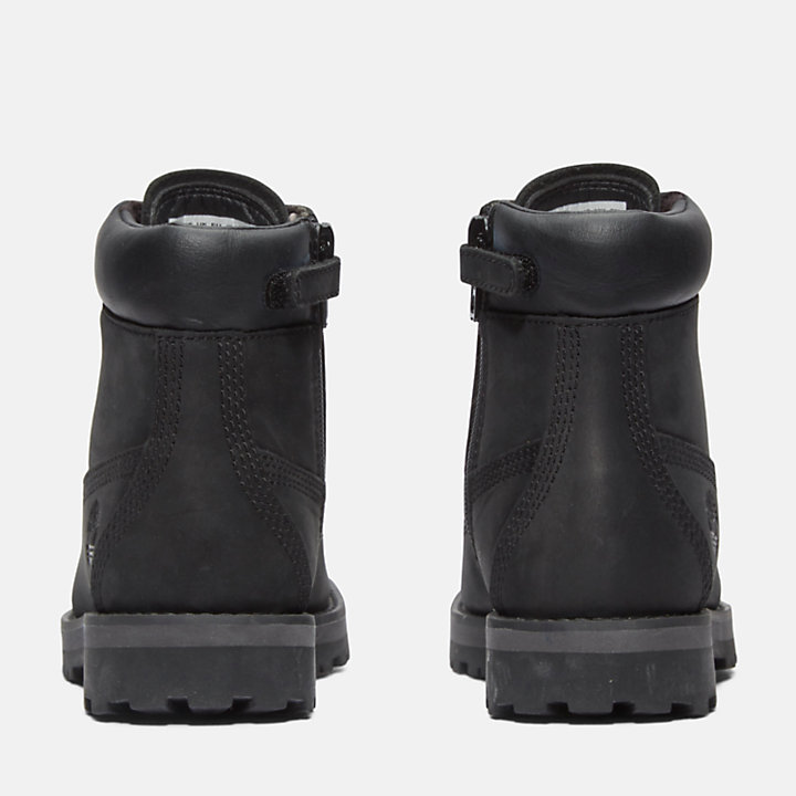 6-inch Boot Courma Kid à zip latéral junior en noir-