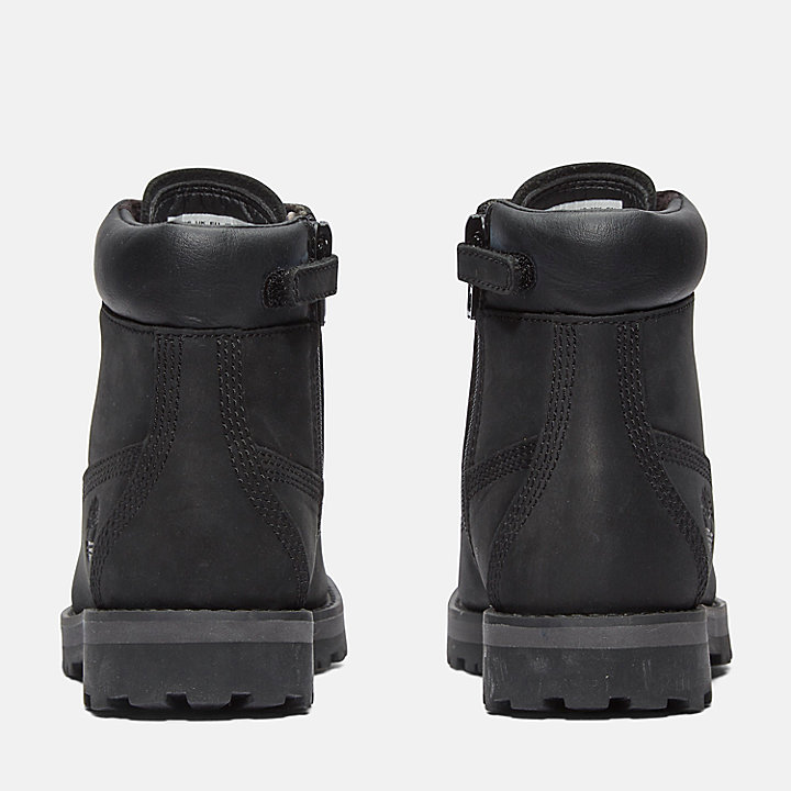 6-inch Boot Courma Kid à zip latéral junior en noir