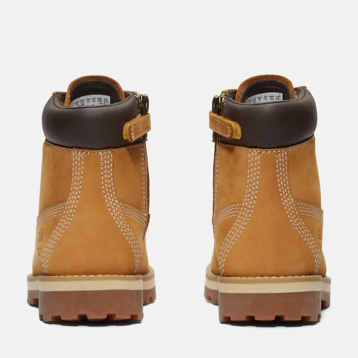 Courma Kid 6 Inch Side-zip Boot voor oudere kinderen in geel-