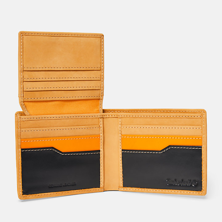 All-over Embossed Logo Passcase for Men in Yellow-