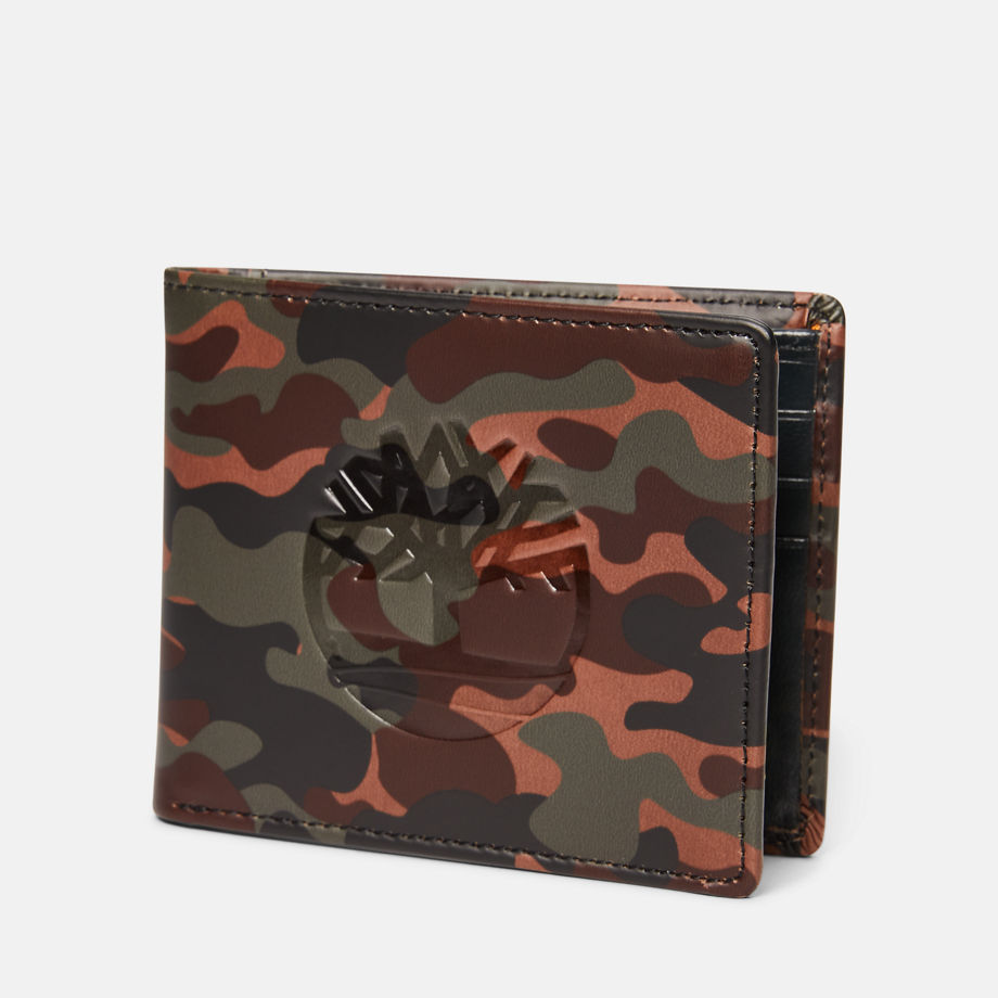 Timberland Groveland Wallet For Men In Camo Camo, Size ONE