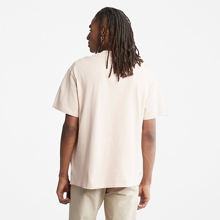 Progressive Utility Multi-pocket T-Shirt for Men in Pink-