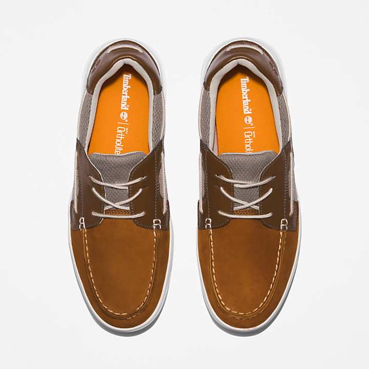 Seneca Bay Boat Shoe for Men in Brown-
