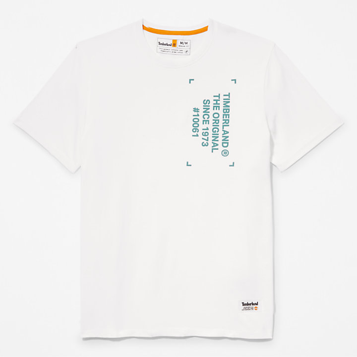 T-shirt utilitaire Progressive Graphic pour homme en blanc-