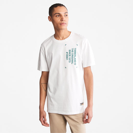 T-shirt utilitaire Progressive Graphic pour homme en blanc | Timberland