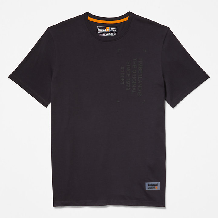 Progressives Utility T-Shirt mit Grafik für Herren in Schwarz-