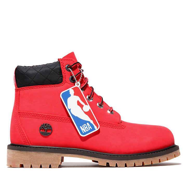 6 Inch Premium Boot for Junior in Red-