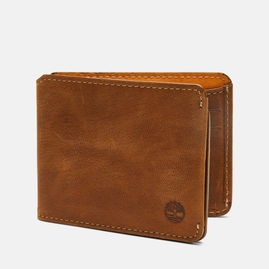 Timberland Goc Bifold Wallet For Men In Light Beige Light Brown, Size ONE
