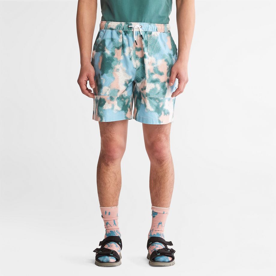 Timberland Summer Shorts For Men In Print Green