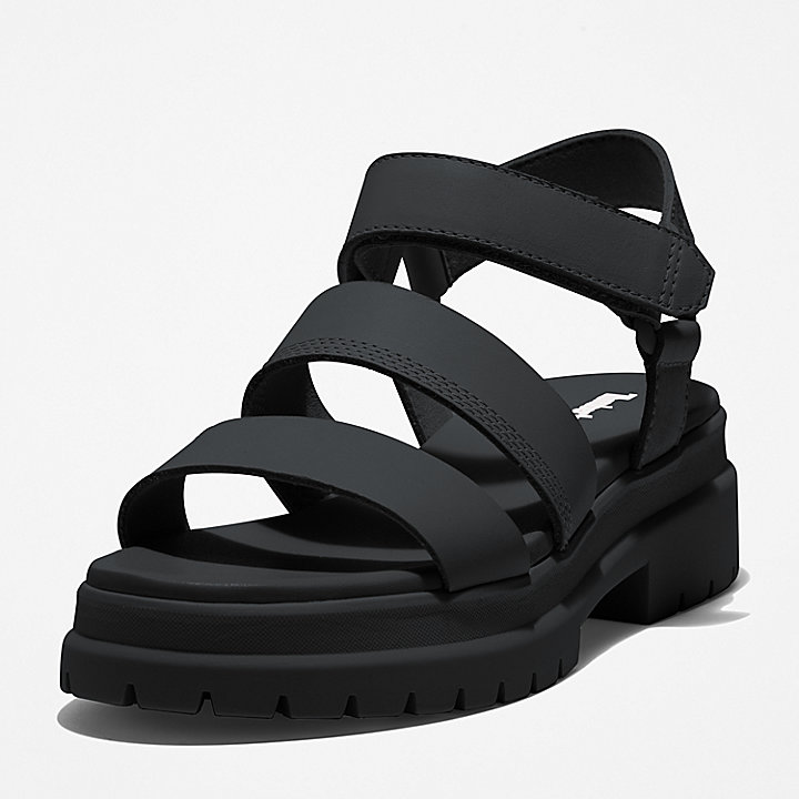 London Vibe Ankle-strap Sandal for Women in Black