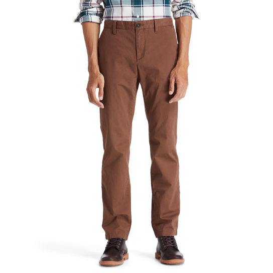 Pantalon chino droit stretch Squam Lake pour homme en marron | Timberland