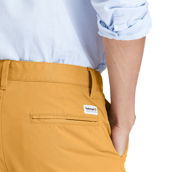 Pantaloni Chino Slim da Uomo Squam Lake in giallo-