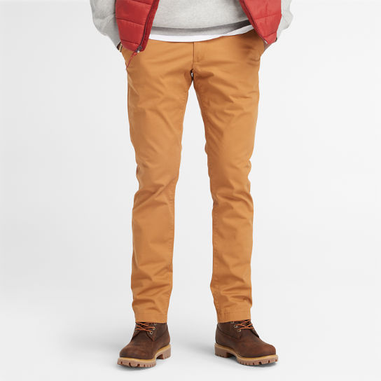 Pantaloni Chino Slim da Uomo Squam Lake in giallo | Timberland