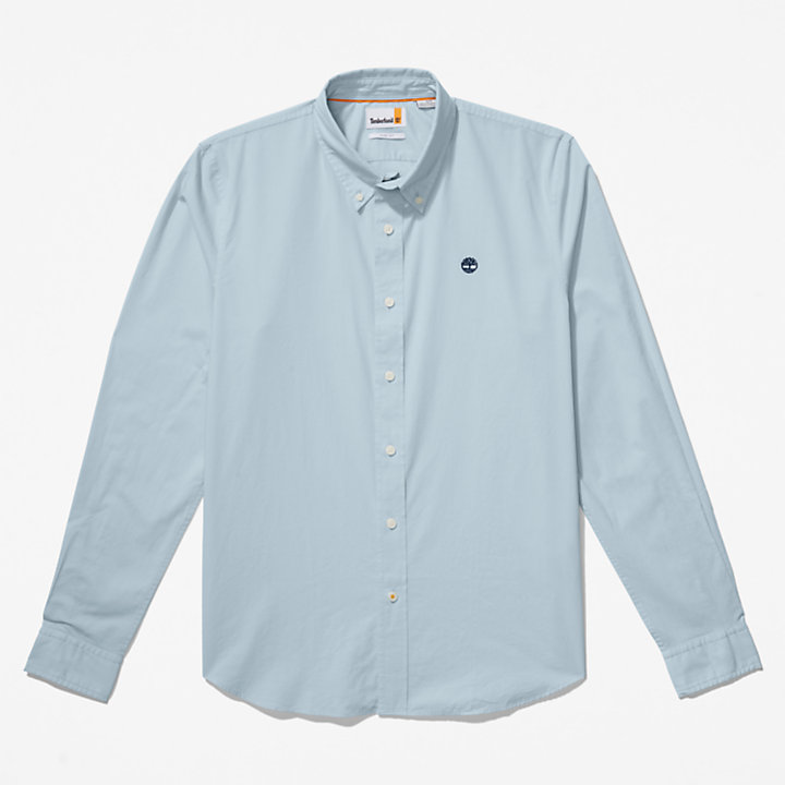 Saco River Poplin Shirt for Men in Light Blue-