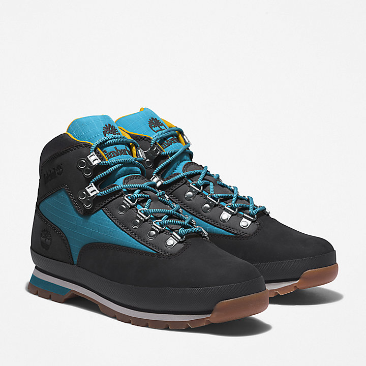 Euro Hiker Boot voor heren in zwart met blauw
