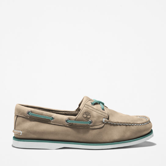 Timberland® 2-Eye Classic Boat Shoe for Men in Beige | Timberland