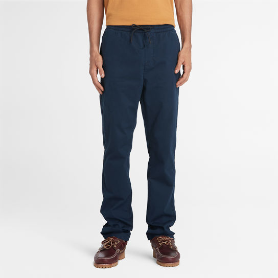 Lovell Lake Tapered Tracksuit Bottoms for Men in Navy | Timberland