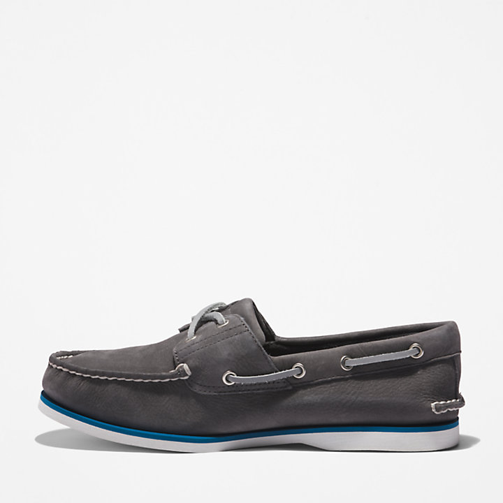 Chaussure bateau à 2 œillets Timberland® Classic pour homme en gris foncé-