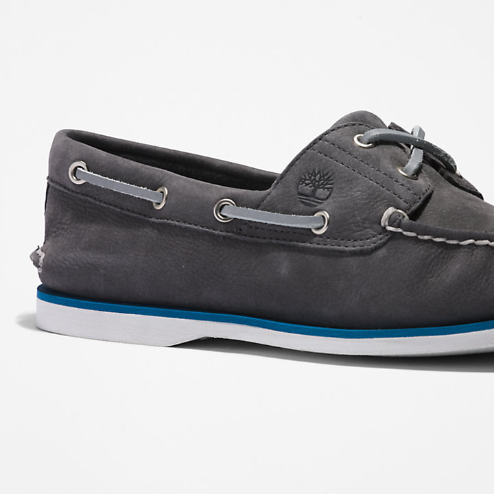 Timberland® 2-Eye Classic Boat Shoe for Men in Dark Grey-