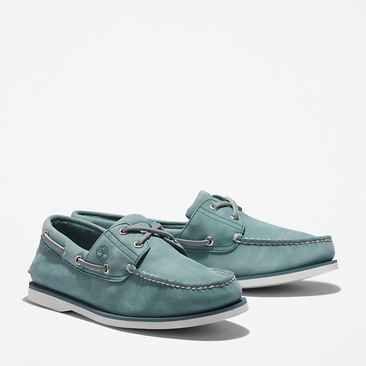 Chaussure bateau à 2 œillets Timberland® Classic pour homme en bleu clair-