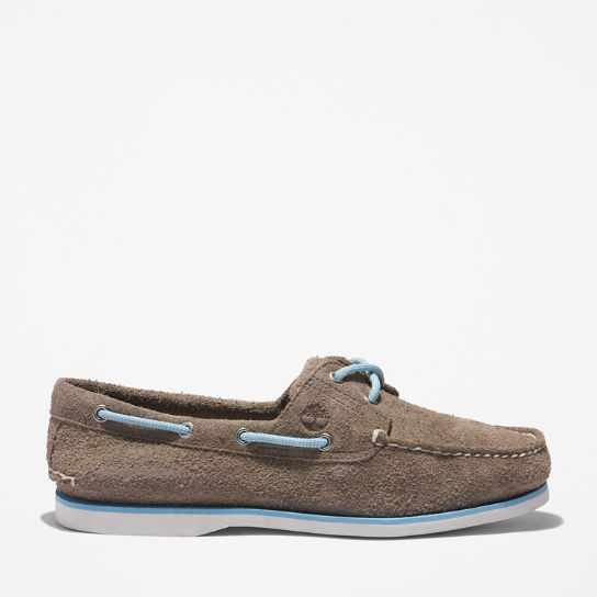 Timberland® 2-Eye Classic Boat Shoe for Men in Medium Grey | Timberland