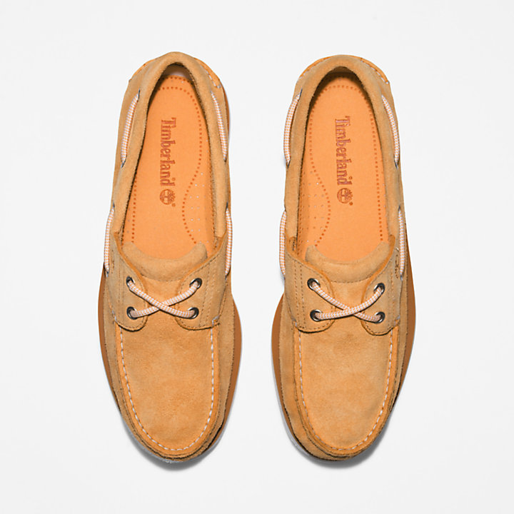 Chaussure bateau à 2 œillets Timberland® Classic pour homme en orange clair-