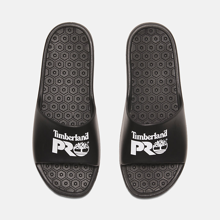 Timberland PRO® Anti-Fatigue Technology-slippers in zwart en wit-