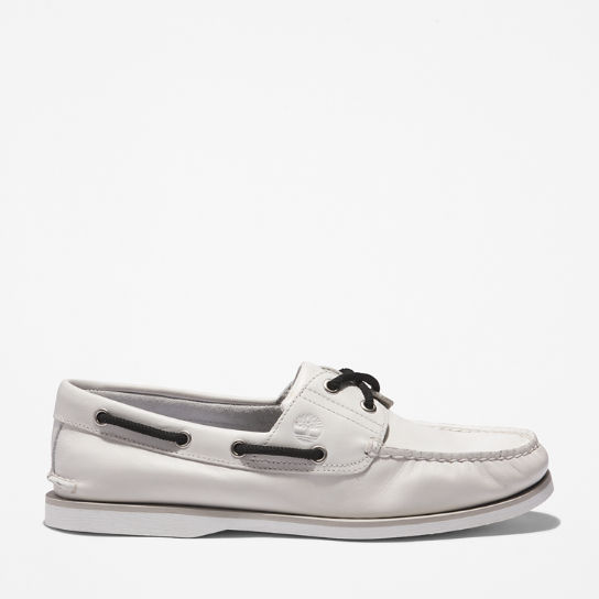 Timberland® 2-Eye Classic Boat Shoe for Men in White | Timberland
