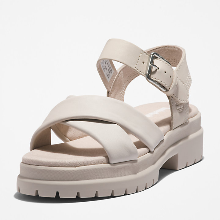 London Vibe Sandale mit Knöchelriemchen für Damen in Weiß-