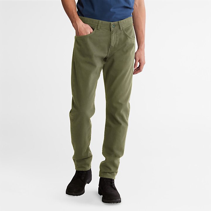 Jeans da Uomo in Denim Outdoor Heritage EK+ in verde-