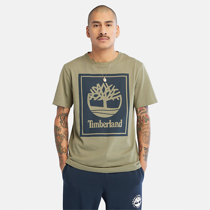 Tree Logo T-shirt voor uniseks in groen-