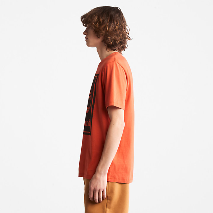 Tree Logo T-Shirt for All Gender in Orange-