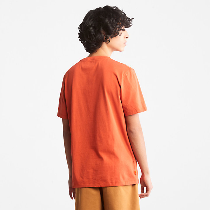 Camiseta con Logotipo del Árbol para Unisex en naranja-