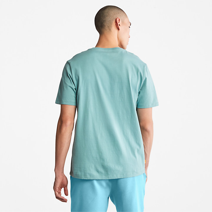 Camiseta con Logotipo del Árbol para Unisex en azul verdoso-