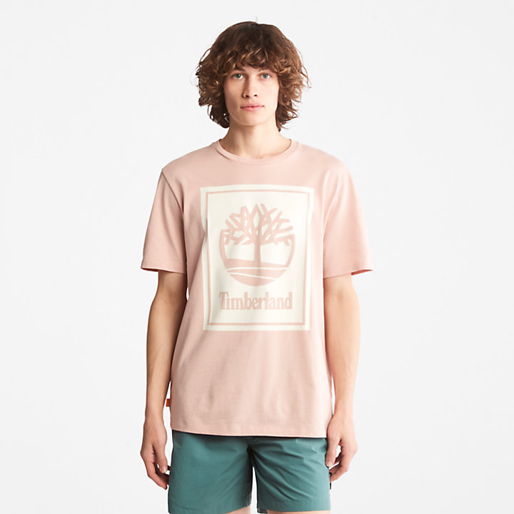 T-shirt da All Gender con Logo ad Albero in rosa-