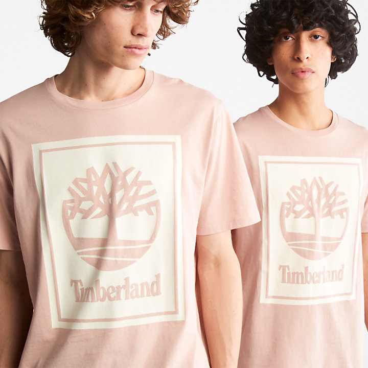 Camiseta con Logotipo del Árbol para Unisex en rosa-
