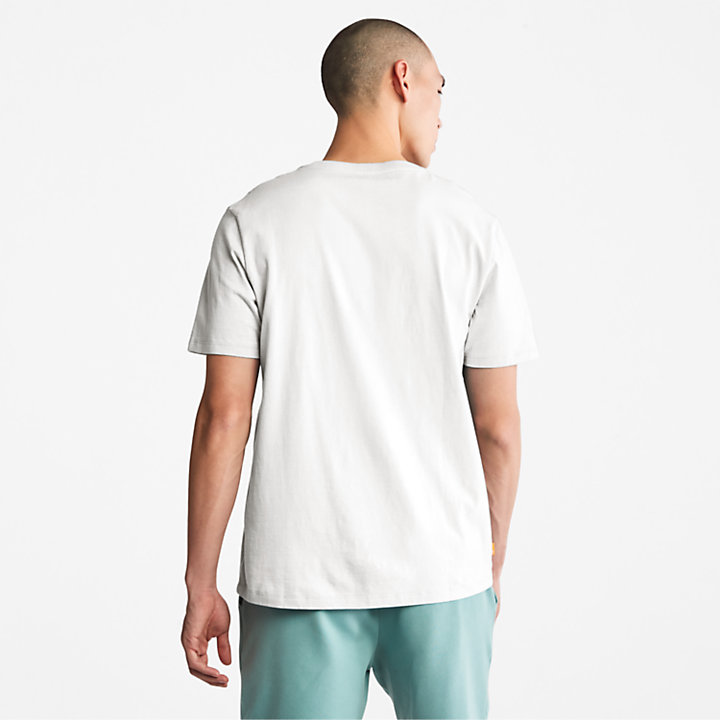 T-shirt à logo Stack unisexe en blanc-