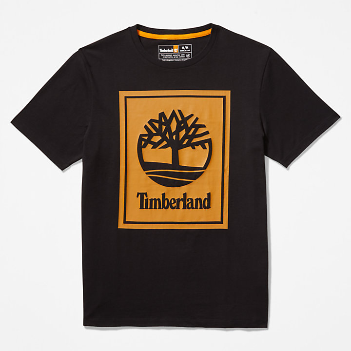 Tree Logo T-shirt voor uniseks in zwart-