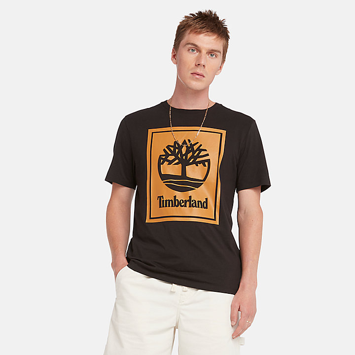Tree Logo T-shirt voor uniseks in zwart