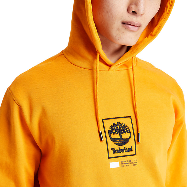 Tree Logo Hoodie for Men in Orange-