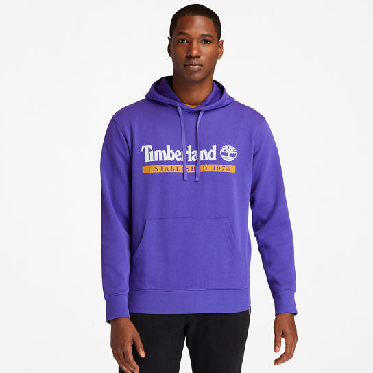 Established 1973 Hoodie for Men in Purple | Timberland